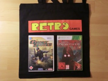 Ghost Squad, Deadly Premonition und ein schicker RETRO GAMES Stoffbeutel.