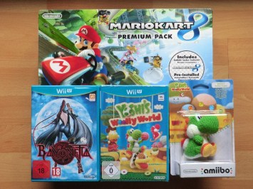 Wii U Premum Pack Byonetta Yoshis Woolly World Woll Yoshi amiibo