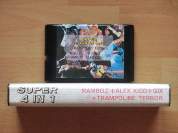 Super 4 in 1 Mega Drive Multicart Bootleg