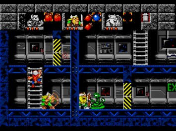 Lost Vikings Mega Drive Puzzle Screenshot