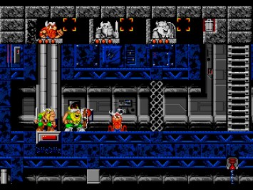 Lost Vikings Mega Drive Puzzle Screenshot