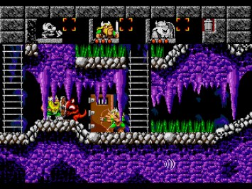 Lost Vikings Mega Drive Puzzle Screenshot