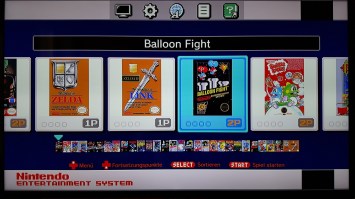 NES Classic Mini Menu Menü