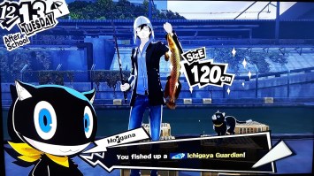 Persona 5 PS4 playstation 4 RPG ichigaya guardian fishing pond