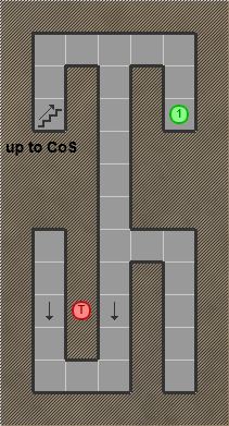 Shining in the Darkness Mega Drive RPG Walkthrough Lösung Map Cave of Strength Sub Level