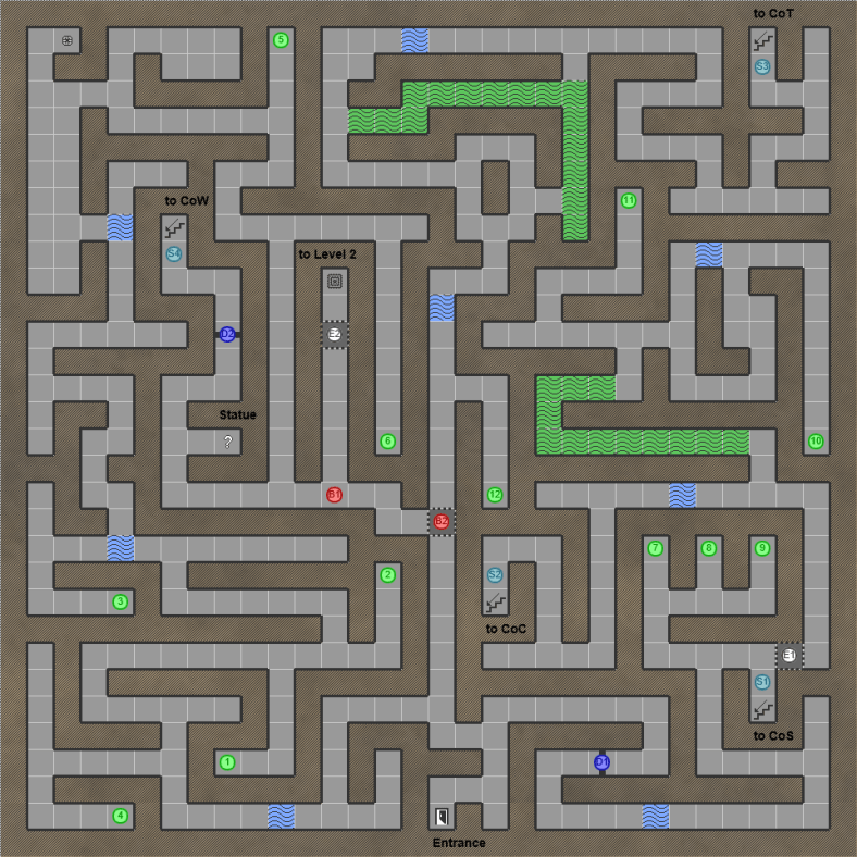 Shining in the Darkness Mega Drive RPG Walkthrough Lösung Map Level 1