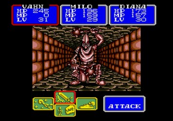 Shining in the Darkness SEGA Mega Drive RPG Boss Guardian Level 4