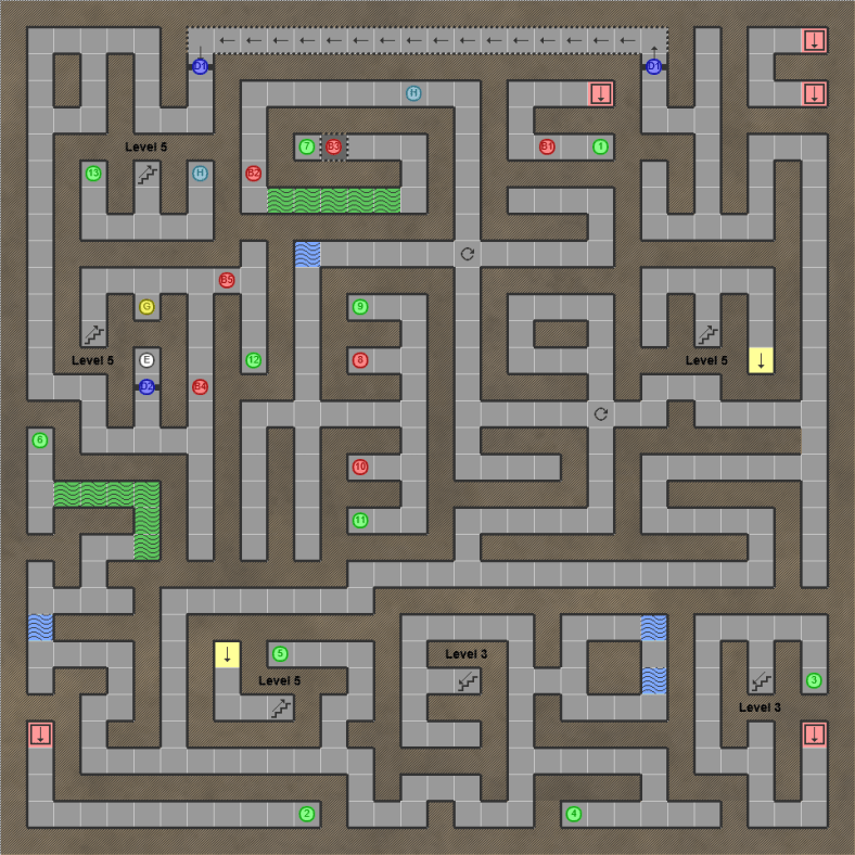 Shining in the Darkness SEGA Mega Drive RPG Walkthrough Lösung Map Level 4