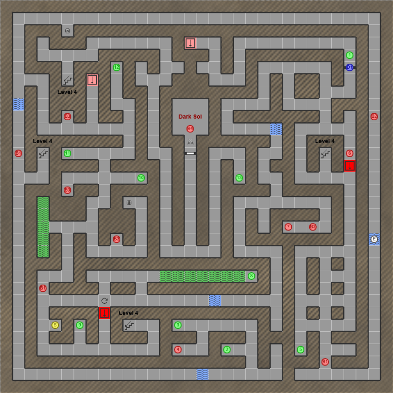 Shining in the Darkness SEGA Mega Drive RPG Walkthrough Lösung Map Level 5