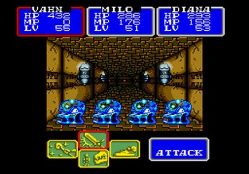 Shining in the Darkness SEGA Mega Drive RPG XP trick cheat Level 5