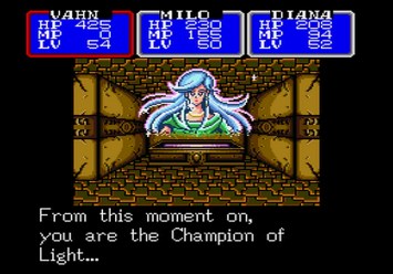 Shining in the Darkness SEGA Mega Drive RPG Spirit Fountain Level 5