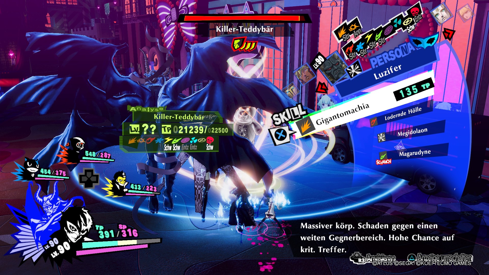 Persona 5 Strikers Dire Shadow Düstershatten Shibuya PS4 RPG JRPG Guide