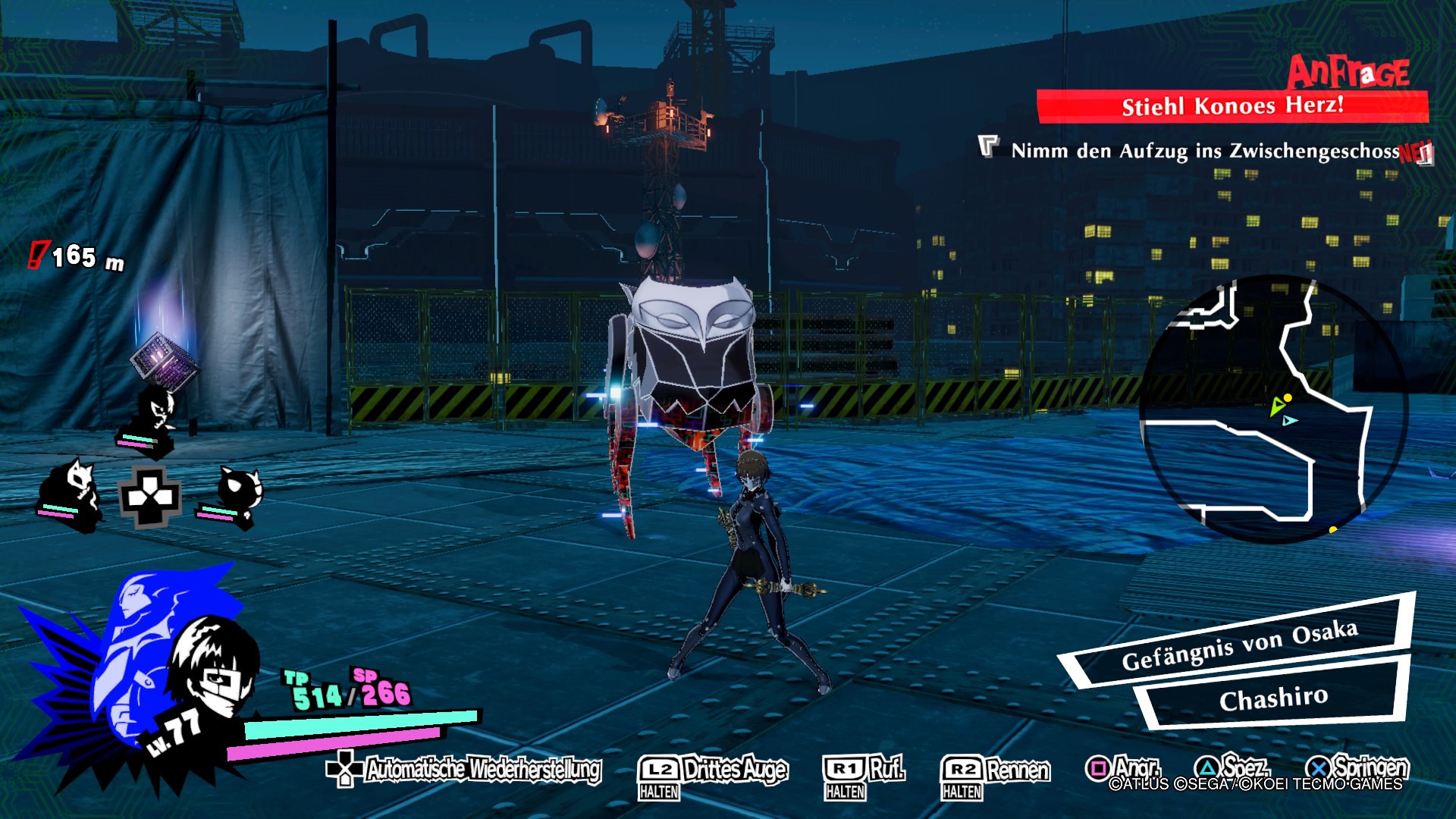 Persona 5 Strikers Dire Shadow Düstershatten Osaka PS4 RPG JRPG Guide Kriegslustiger Reiter