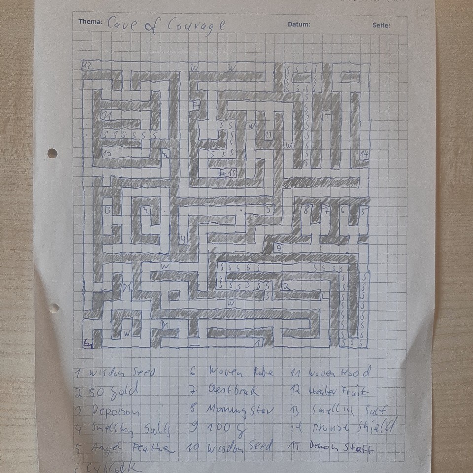 Shining in the Darkness Map Paper