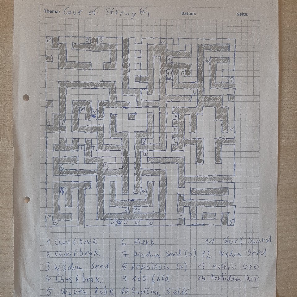 Shining in the Darkness Map Paper