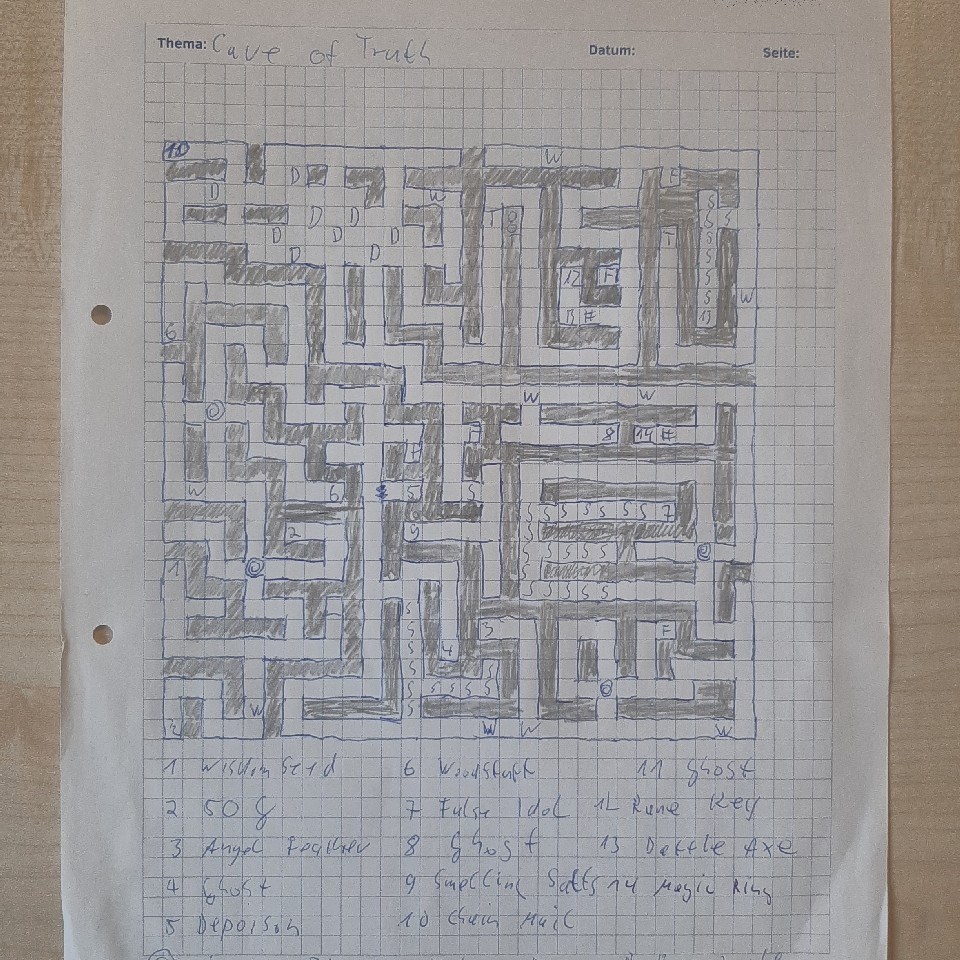 Shining in the Darkness Map Paper