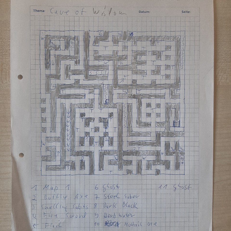 Shining in the Darkness Map Paper