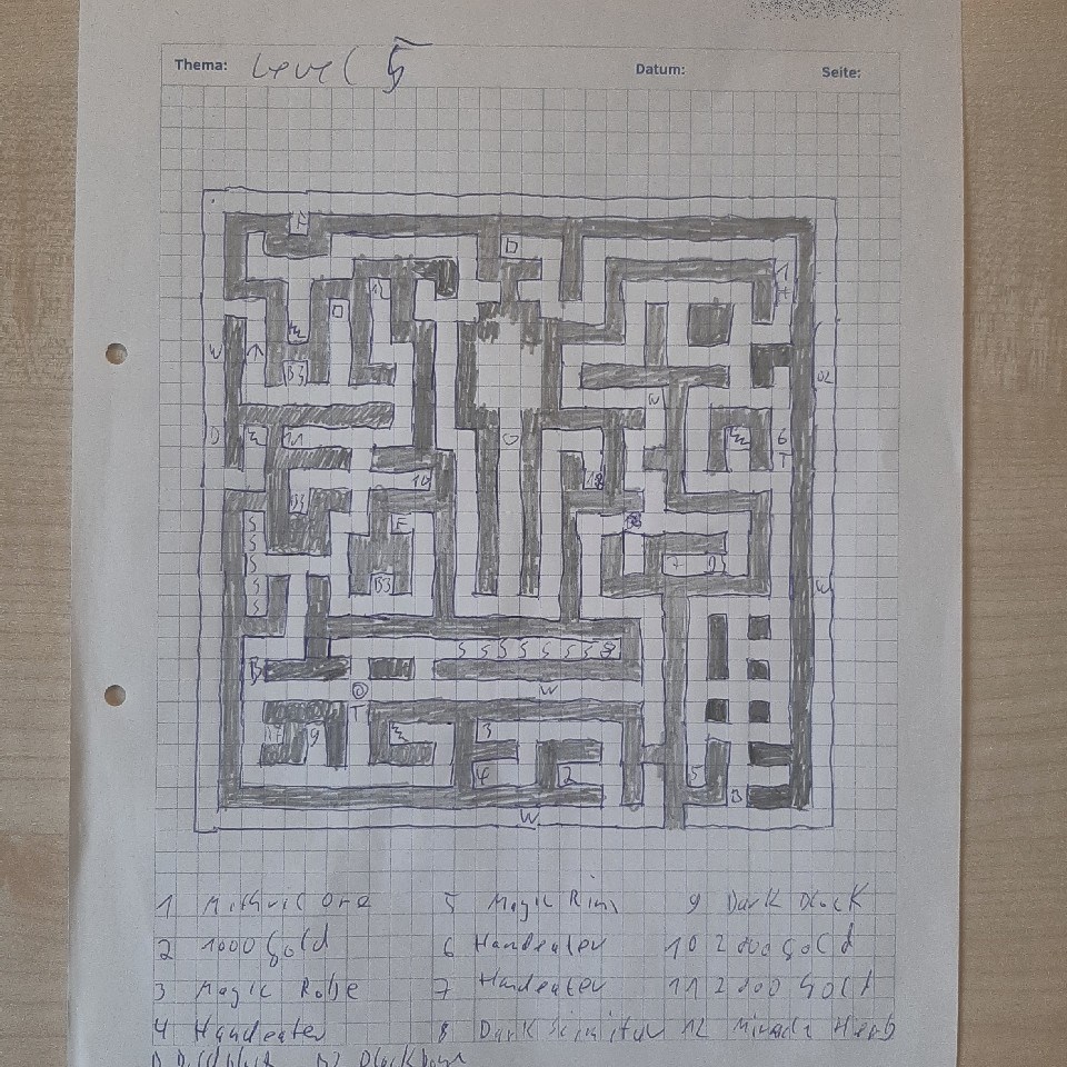 Shining in the Darkness Map Paper