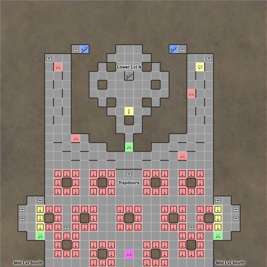 undernauts labyrinth of yomi Switch Dungeon Crawler RPG Walkthrough Lösung Map Maps Cathedral Mid Middle Level North LVL N