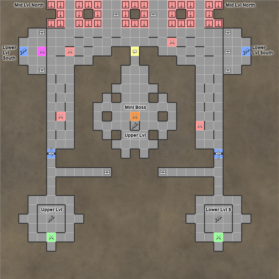 undernauts labyrinth of yomi Switch Dungeon Crawler RPG Walkthrough Lösung Map Maps Cathedral Mid Middle Level North LVL N