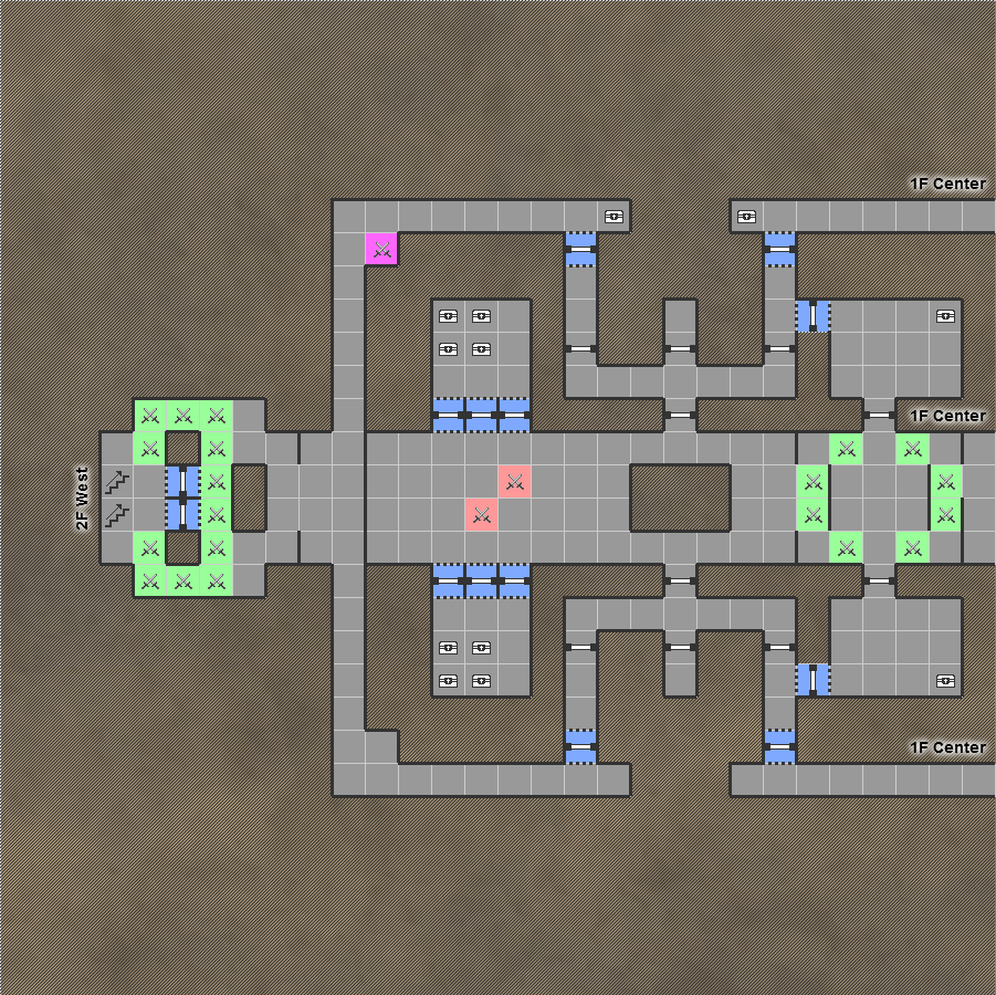 undernauts labyrinth of yomi Switch Dungeon Crawler RPG Walkthrough Lösung Map Maps DL Stronghold 1F West First Floor