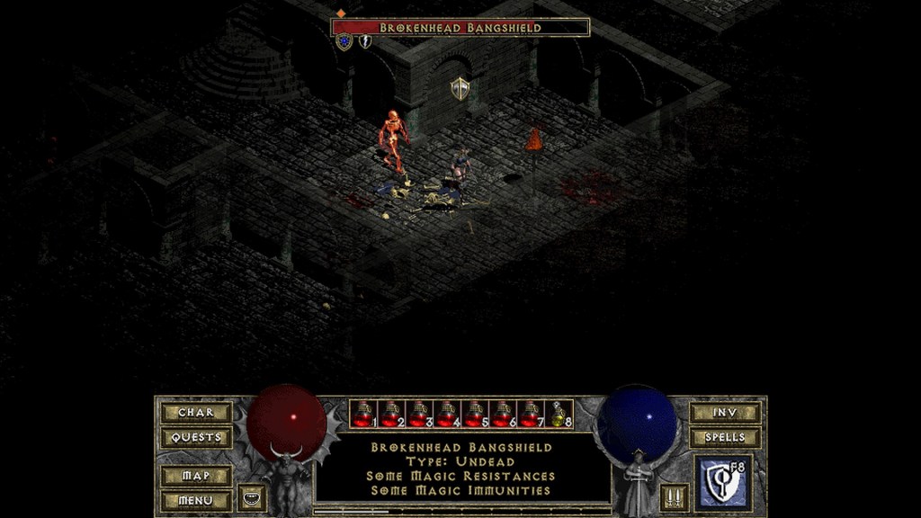 Brokenhead Bangshield Diablo unique Monster