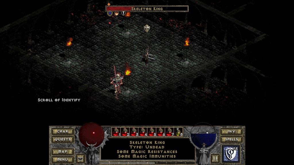 Skeleton King Diablo unique Boss