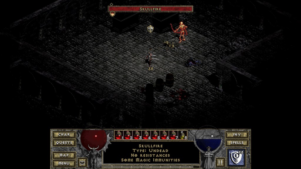 Skullfire Diablo Unique Monster