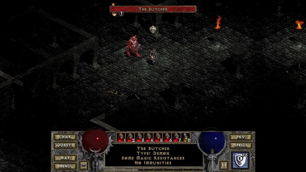 The Butcher Diablo unique Boss