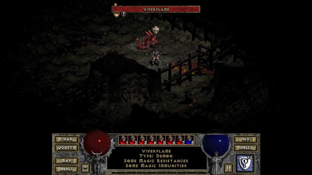 Viperflame Diablo Unique Monster