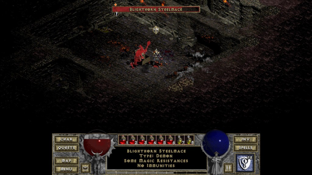 Blighthorn Steelmace Diablo Unique Monster