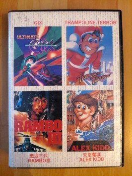 4 in 1 Ultimate Quix Trampoline Terror Rambo III Alex Kidd Sega Mega Drive Compilation Multi Cart